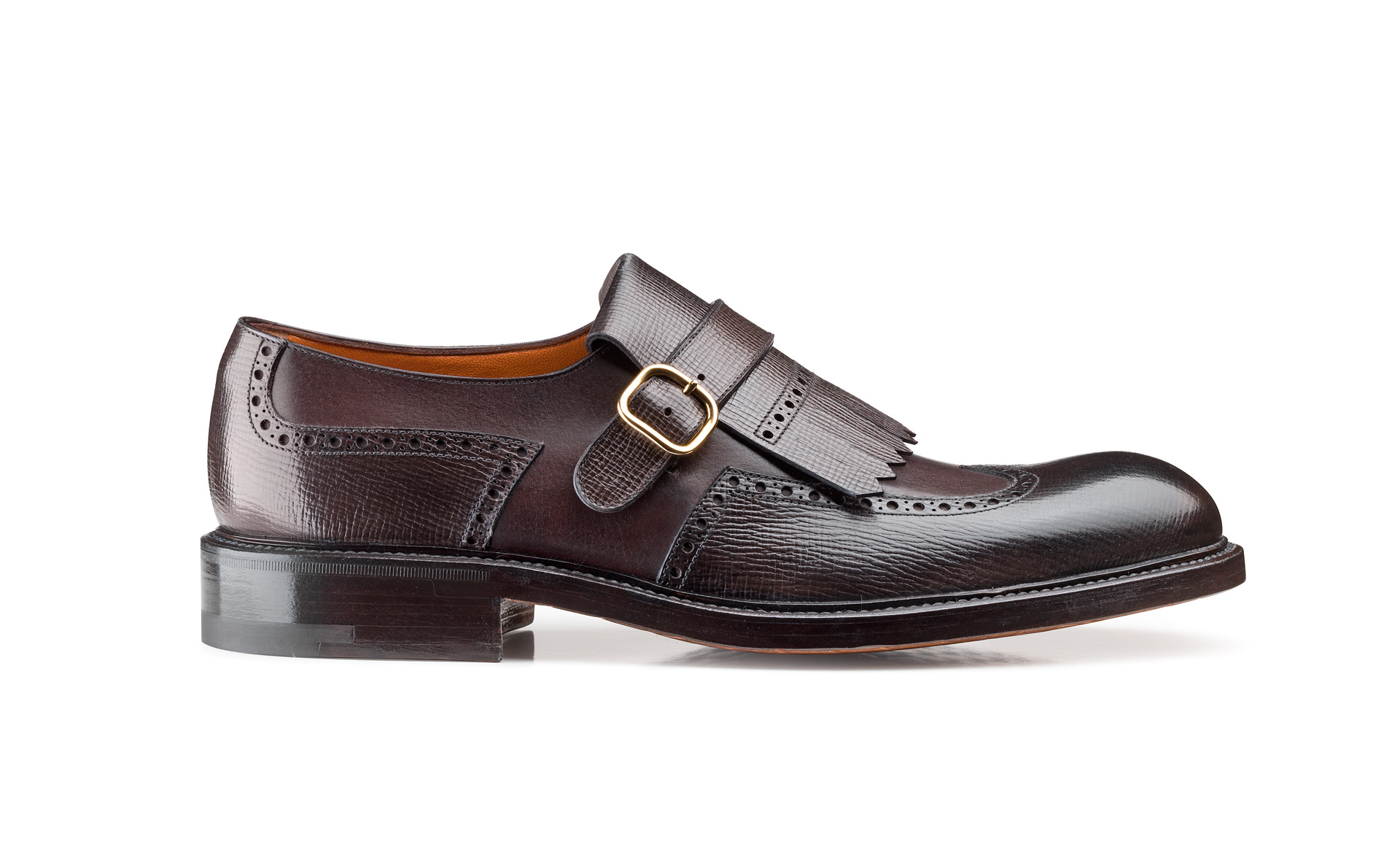 Fringe Tab Buckle Shoes