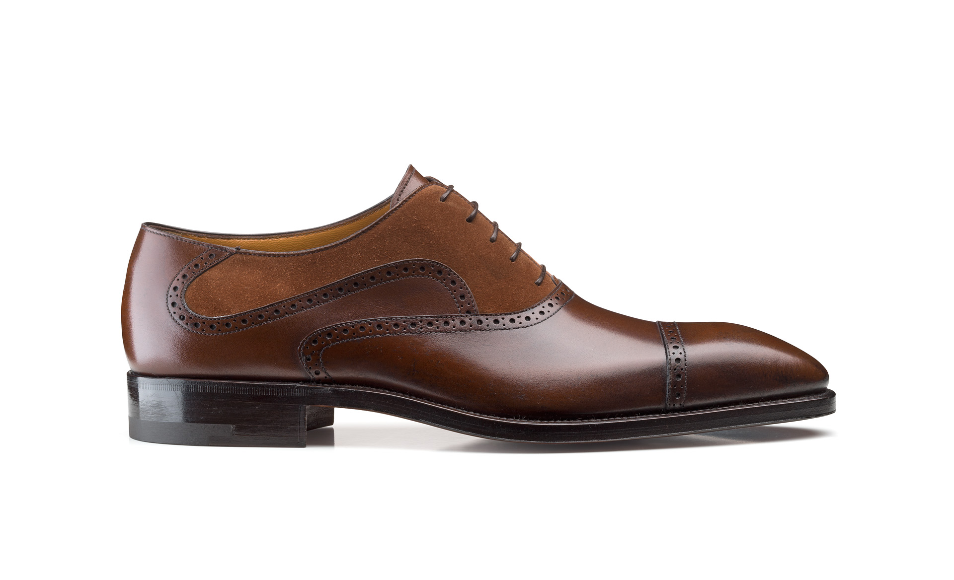 Suede and Calfskin Oxfords