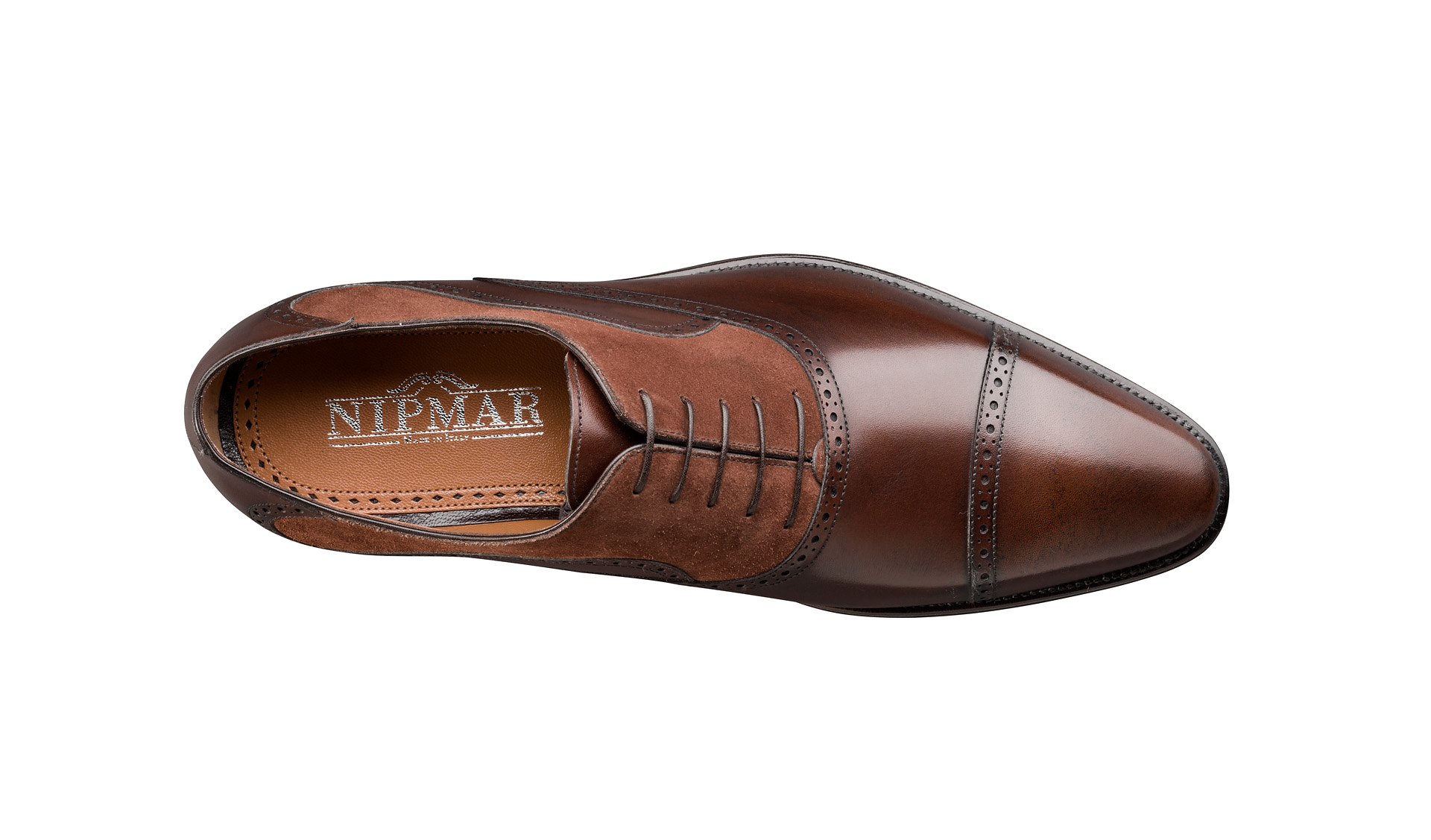 Suede and Calfskin Oxfords