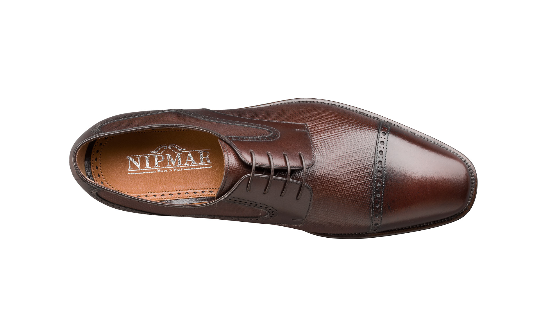 Printed Calfskin Derby Shoes