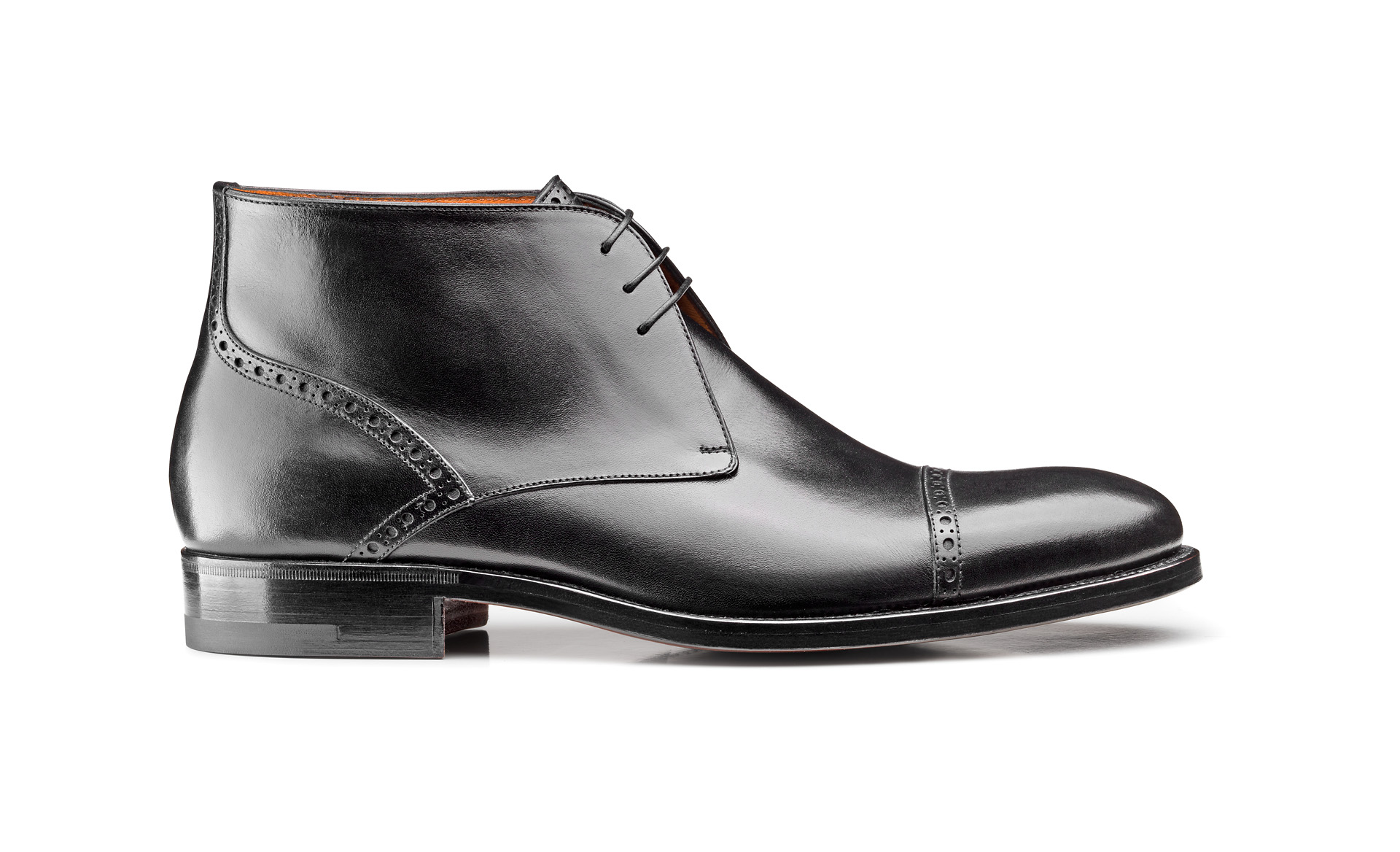 Cap Toe Ankle Boots 