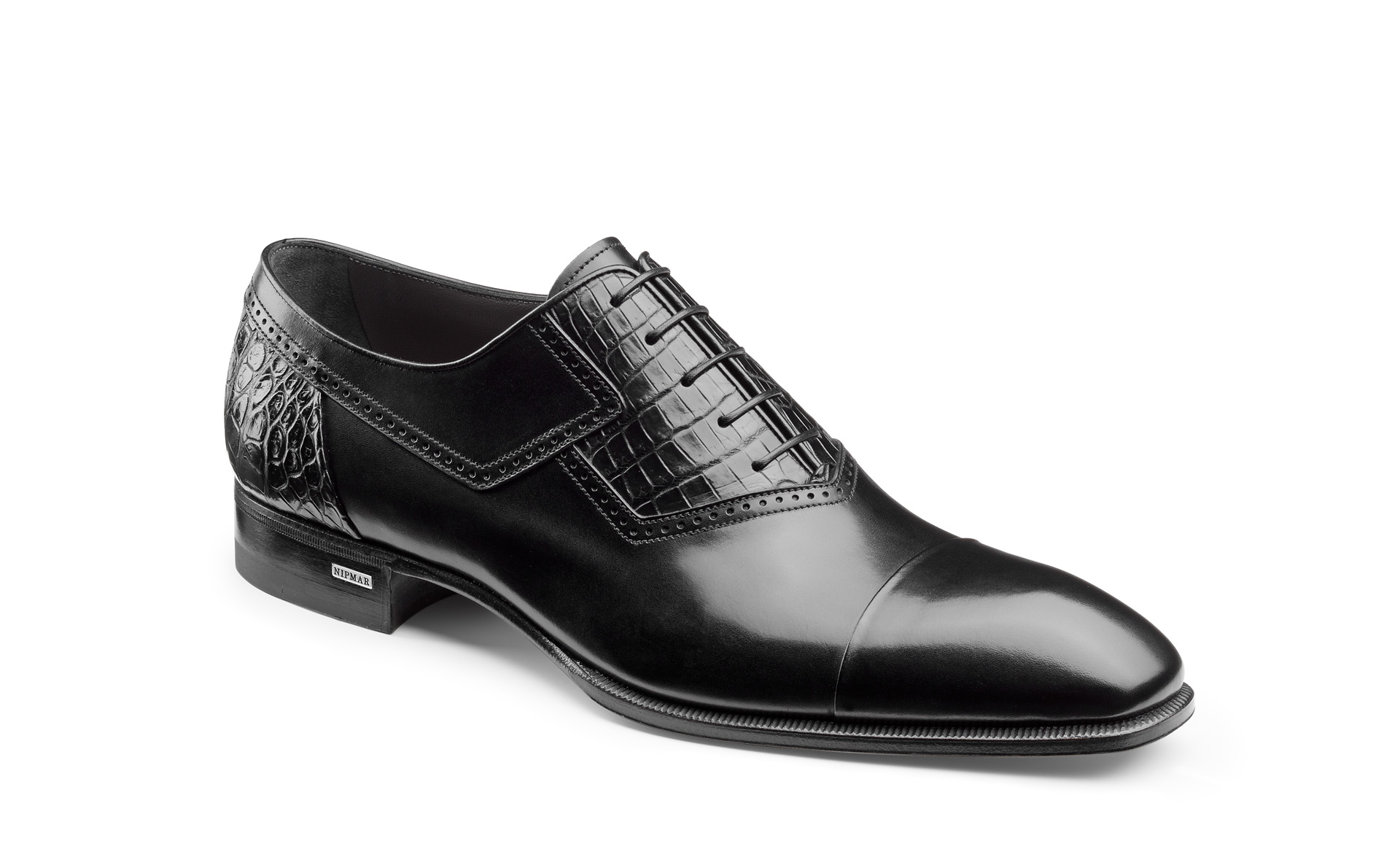 Croco and Calfskin Oxfords