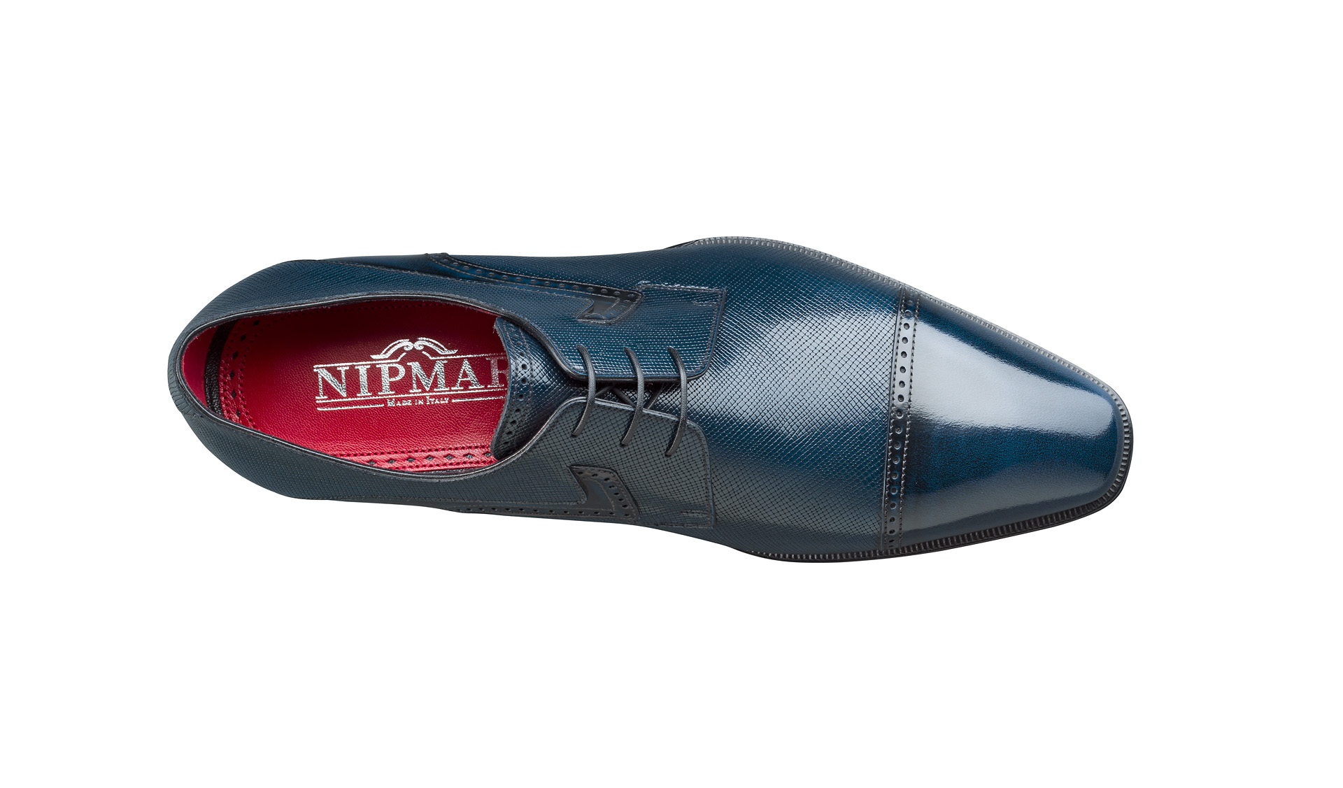 Shade and Printed Calfskin Derby Shoes 
