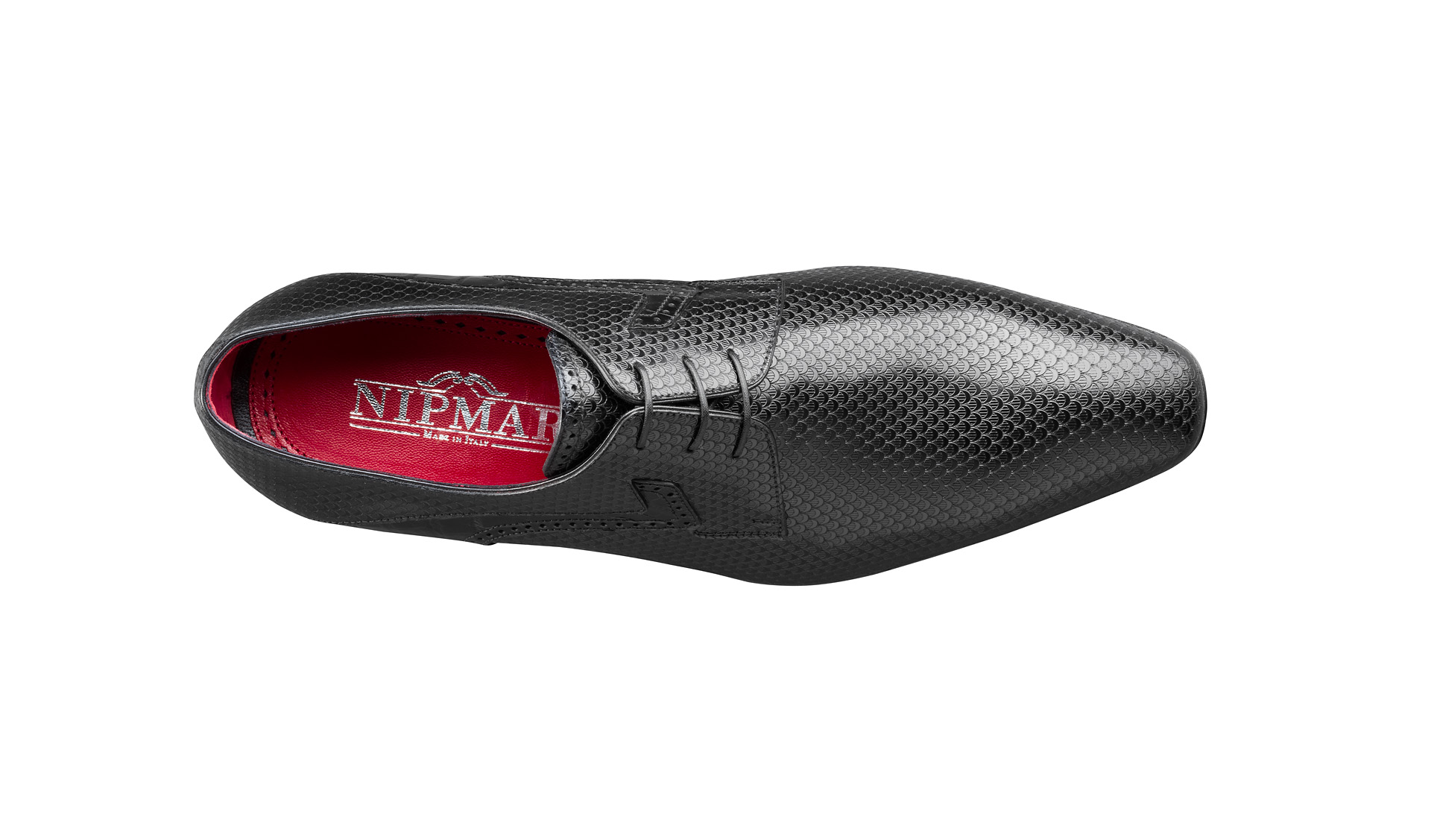 Laser Printed Calfskin Derby Shoes 