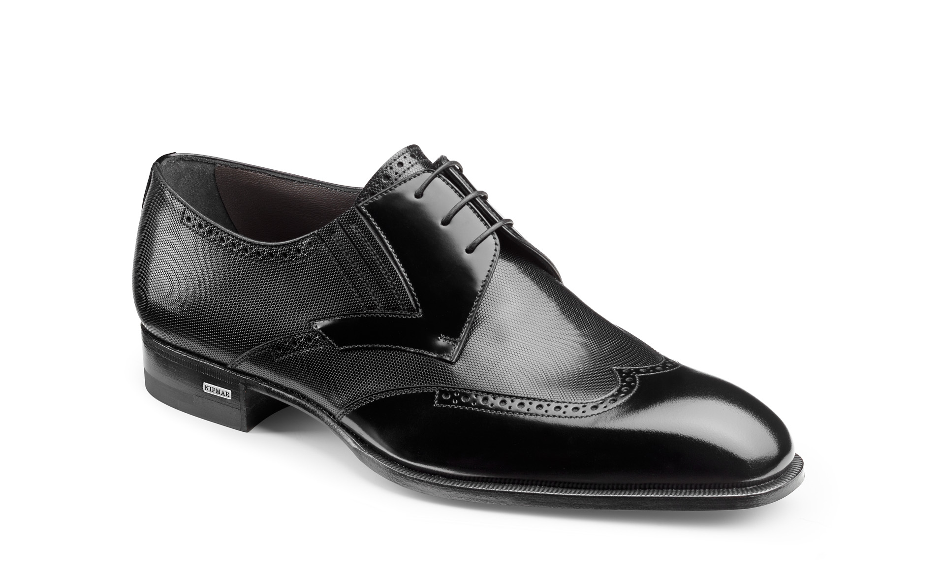 Mixed Calfskin Derby Shoes