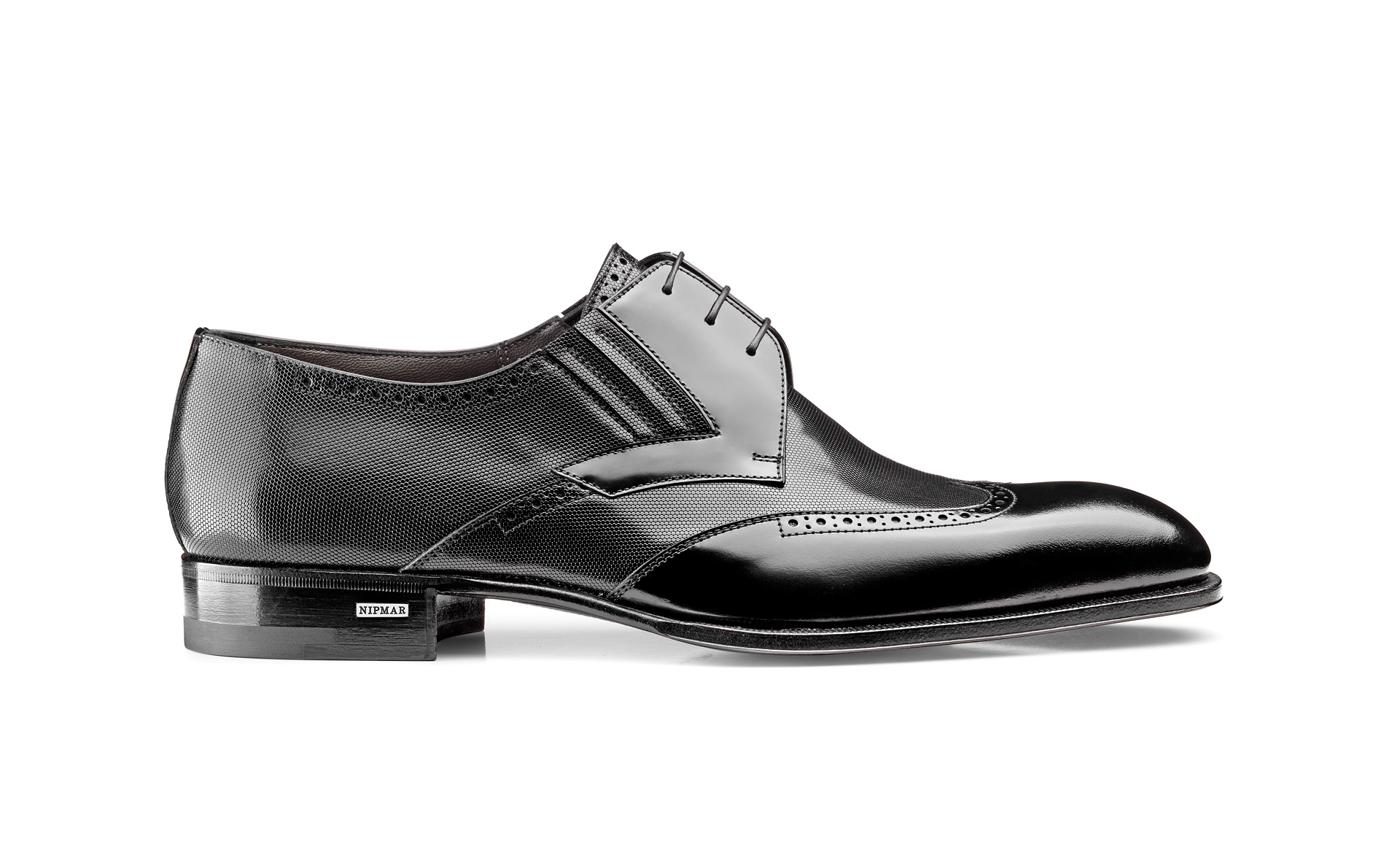Mixed Calfskin Derby Shoes