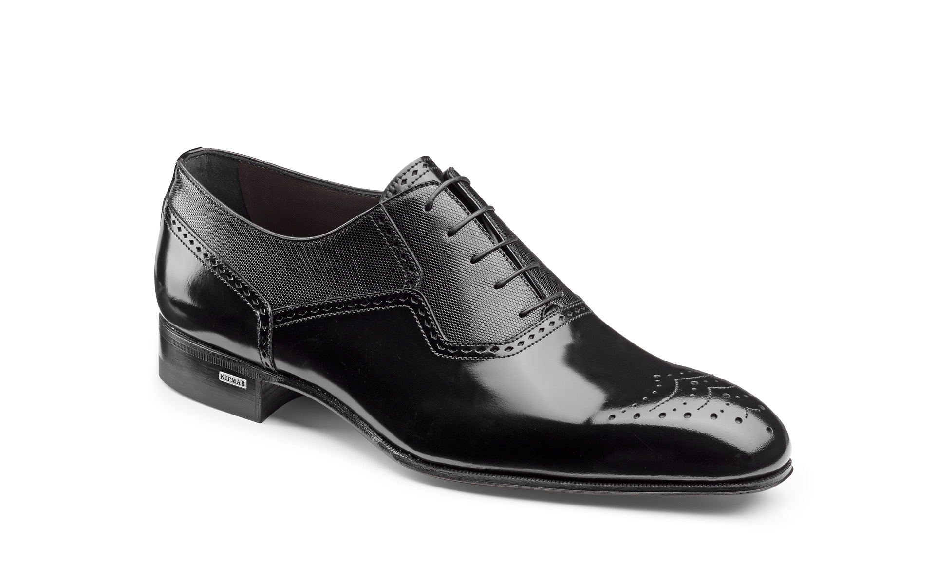 Double Leather Brogue Oxfords