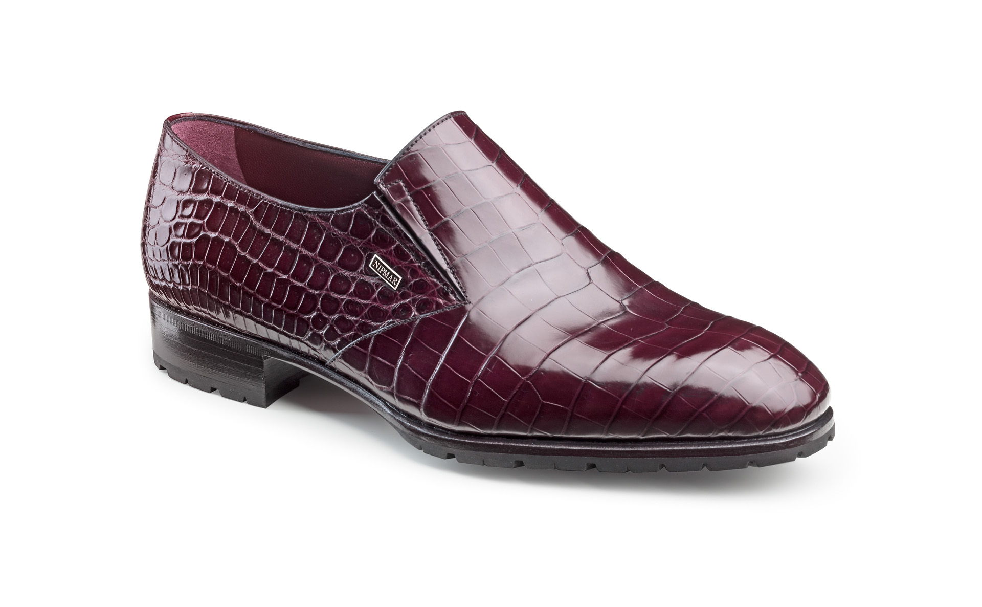 Plain Crocodile Loafers