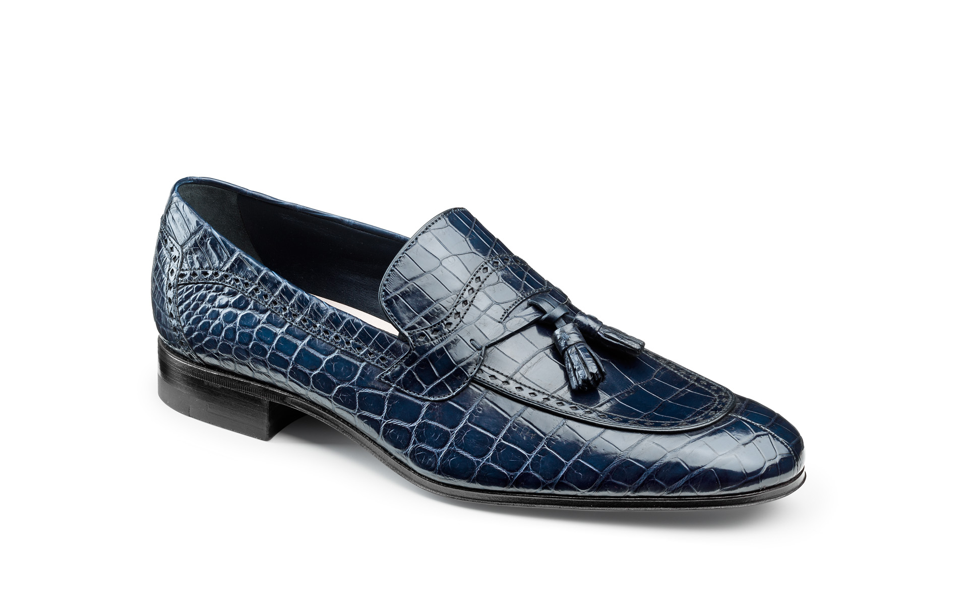 Croco Tassel Loafers